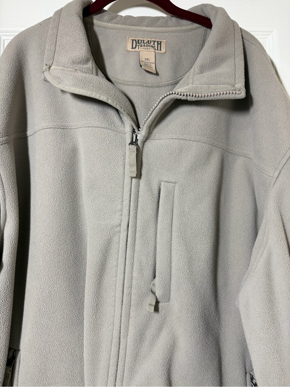 Duluth Trading Co Men's Light Tan Fleece Jacket